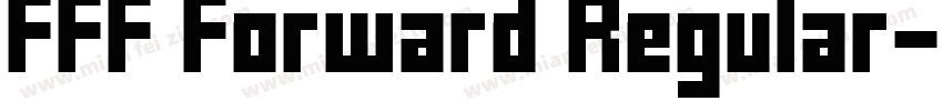 FFF Forward Regular字体转换